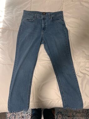 Lee Classic Blue Medium Wash Straight Jeans